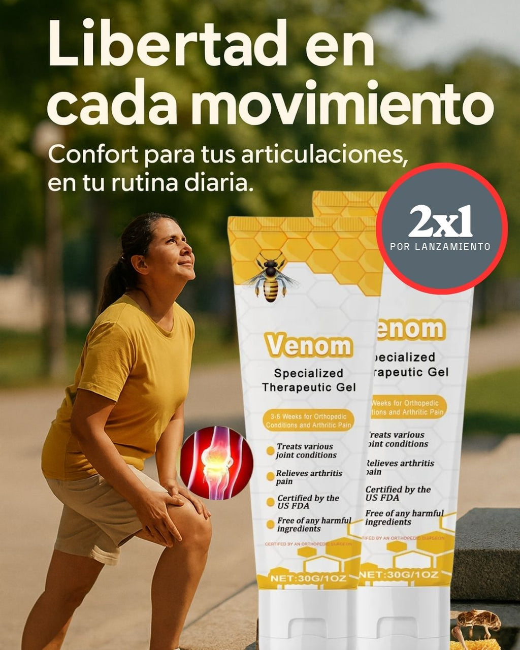 2X1 MielFlex™ | Movilidad Natural sin dolor